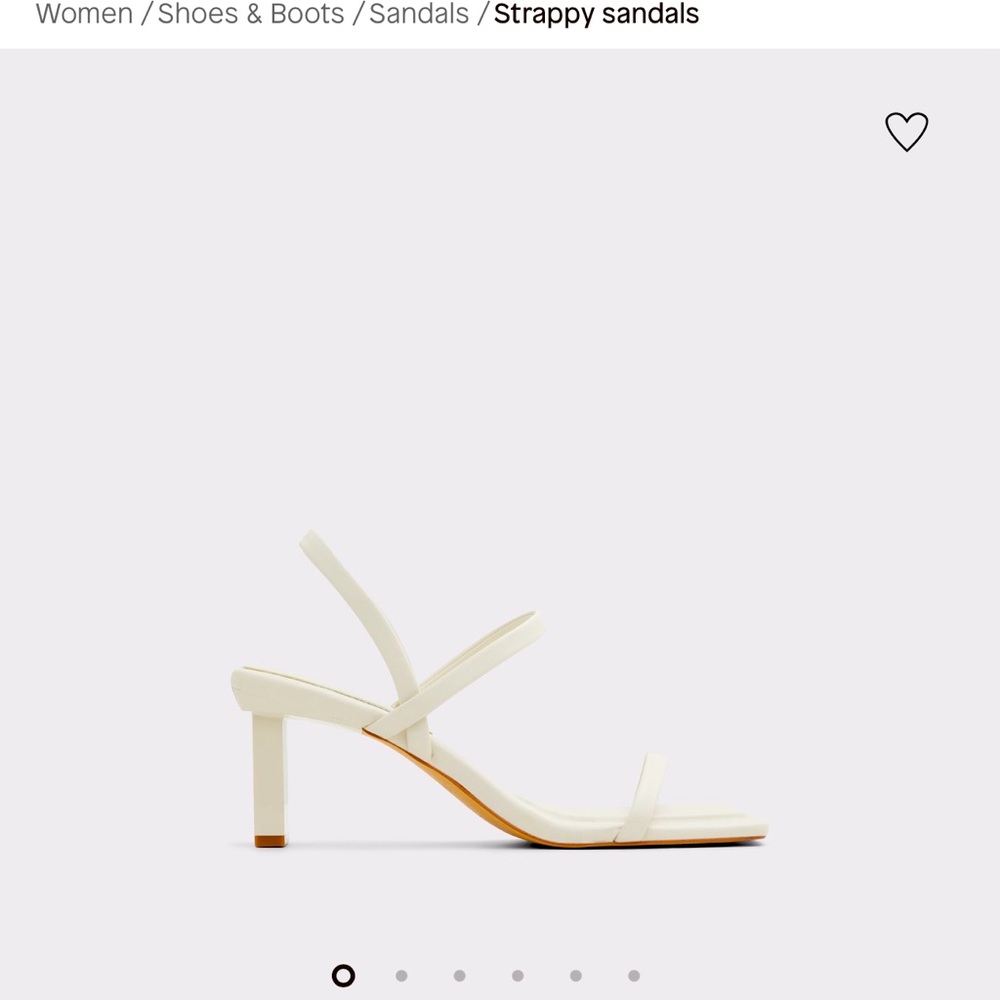 Ivory heeled sandals - brand new - Aldo Lokurr